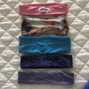 Assorted collection of athletic headbands